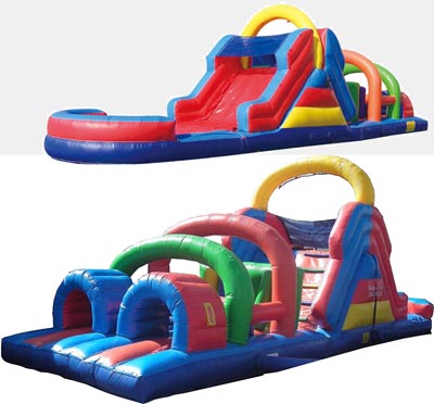 40' Obstacle Course with Slide for Rent