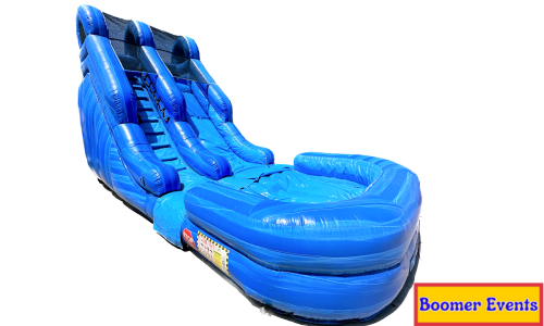 16 FT Blue Waterfall- AIRBED LANDING (WET OR DRY) $50 EXTRA FOR WET #E13