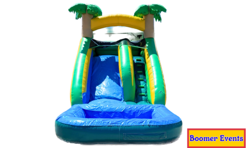 18 FT Single Lane Tropical Slide (WET ONLY) #TP107